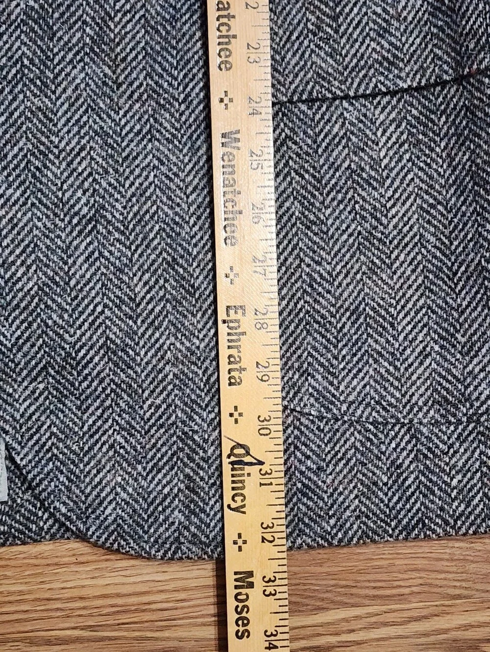 Vtg Pendleton Western Blazer Mens 46L Gray Wool Tweed Sport Coat USA Bi Swing